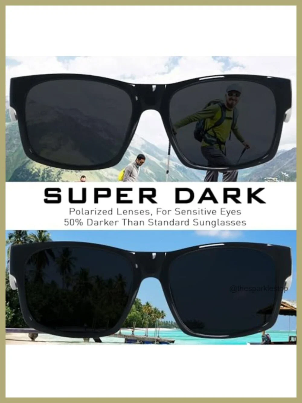 XL Oversized Square Sunglasses Polarized UV400 for Big Heads Men Wide Face